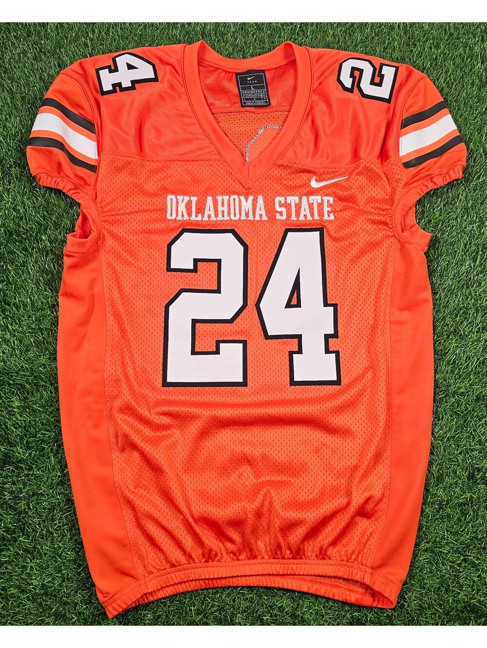 Nike Oklahoma State #24 Team Issued Caleb Hawkins Football Jersey Size L